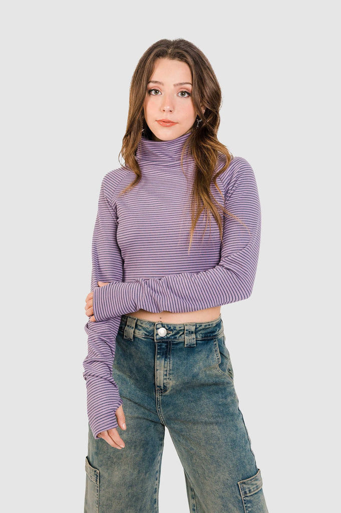 Cafarena Crop Lora CAFARENAS NOW Morado XS 