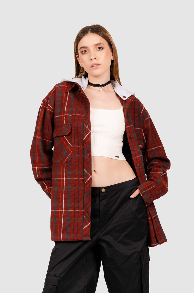 Camisa Oversize Illanau CAMISAS NOW Vino S 