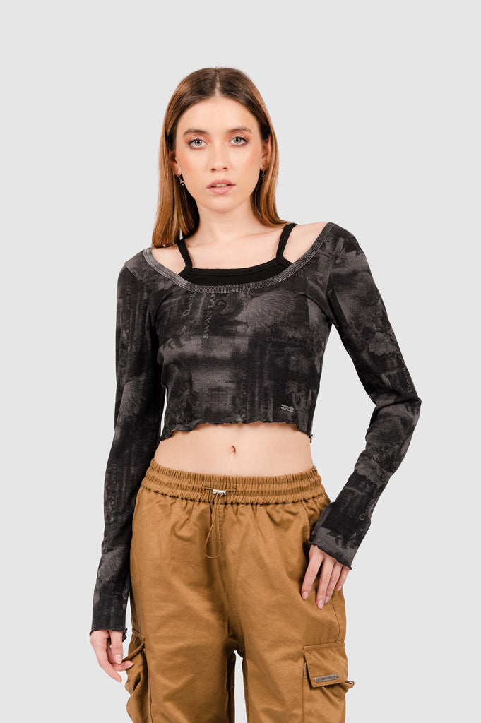 Croptop Alessandria CROPTOPS NOW Negro S 