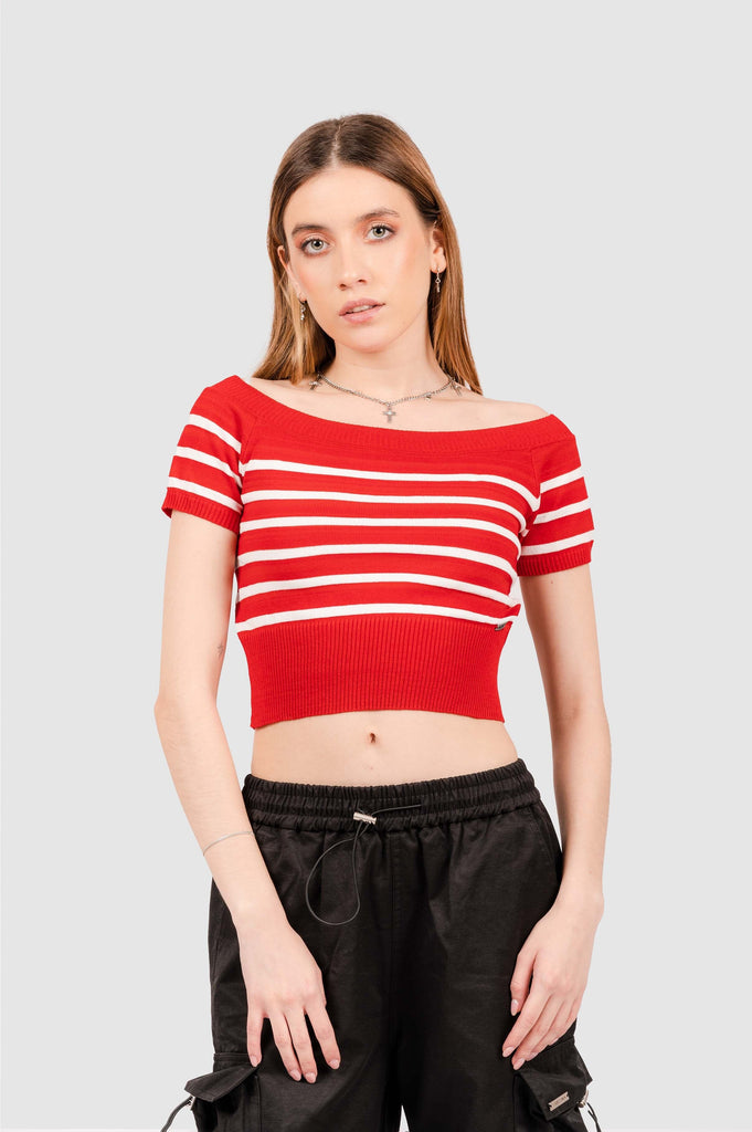 Polo Crop Madox POLOS NOW Rojo XS 