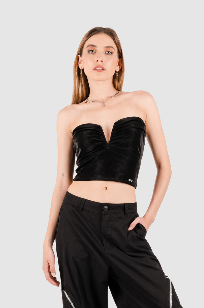 Croptop Straple Lieksa CROPTOPS NOW Negro XS 