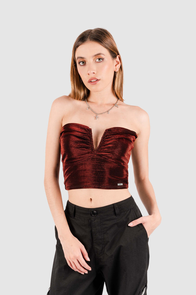 Croptop Straple Lieksa CROPTOPS NOW Rojo XS 