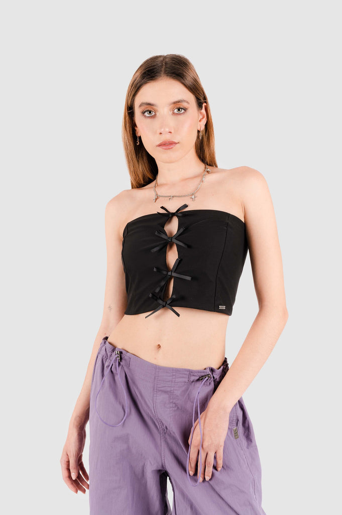 Crop Straple Maloy CROPTOPS NOW Negro XS 