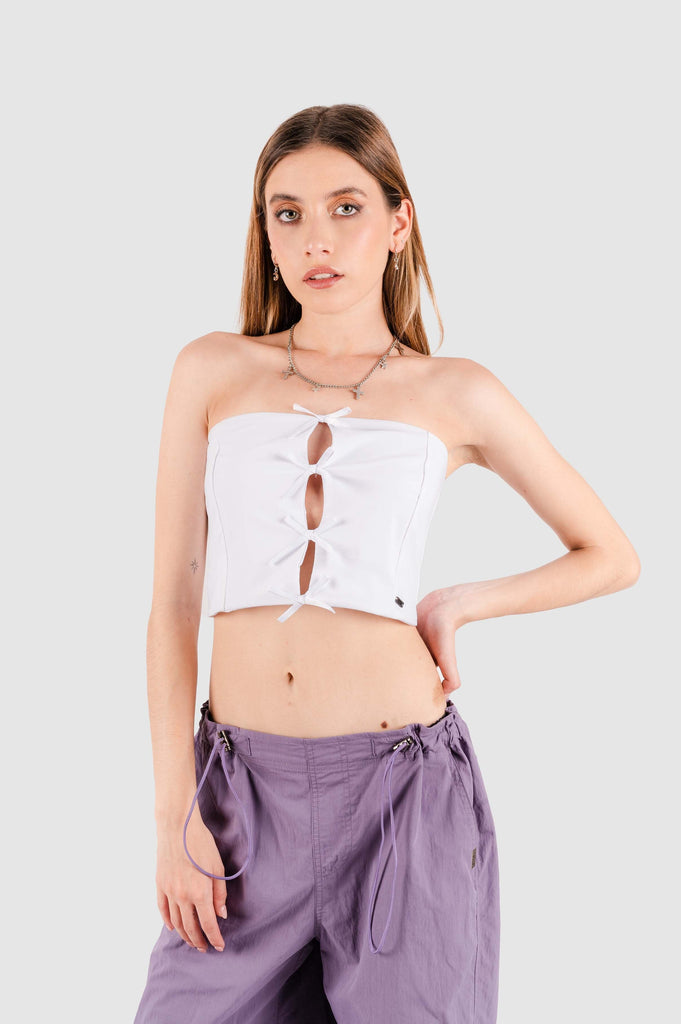 Crop Straple Maloy CROPTOPS NOW Blanco XS 