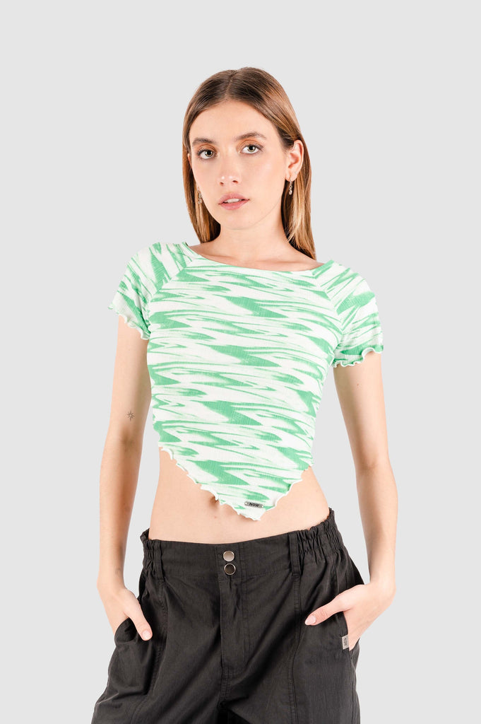 Polo Crop Glagen CROPTOPS NOW Verde XS 