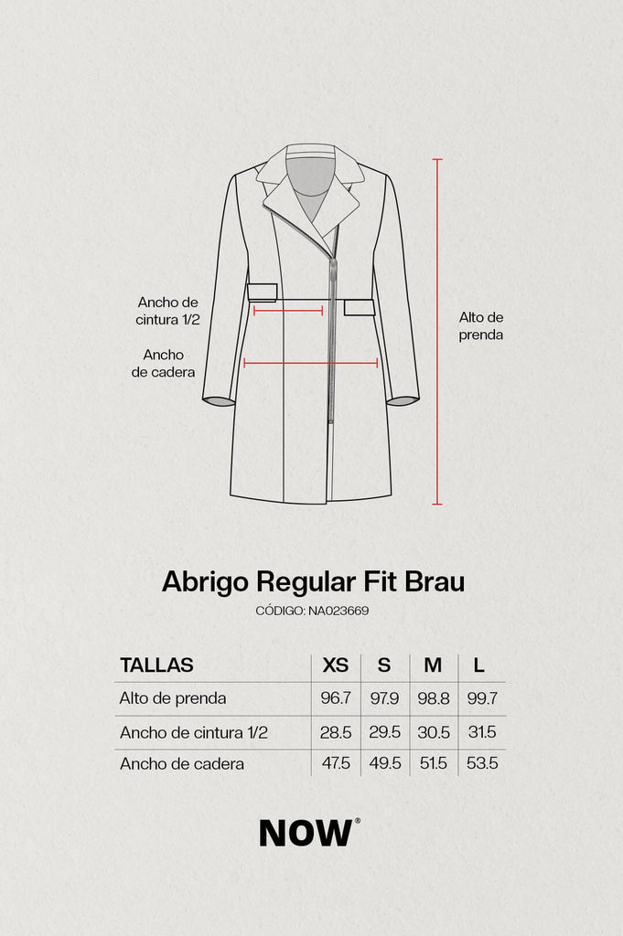Abrigo Regular Fit Brau ABRIGOS NOW 