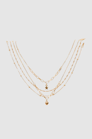 Collar Faith Set X4 COLLARES NOW Dorado 