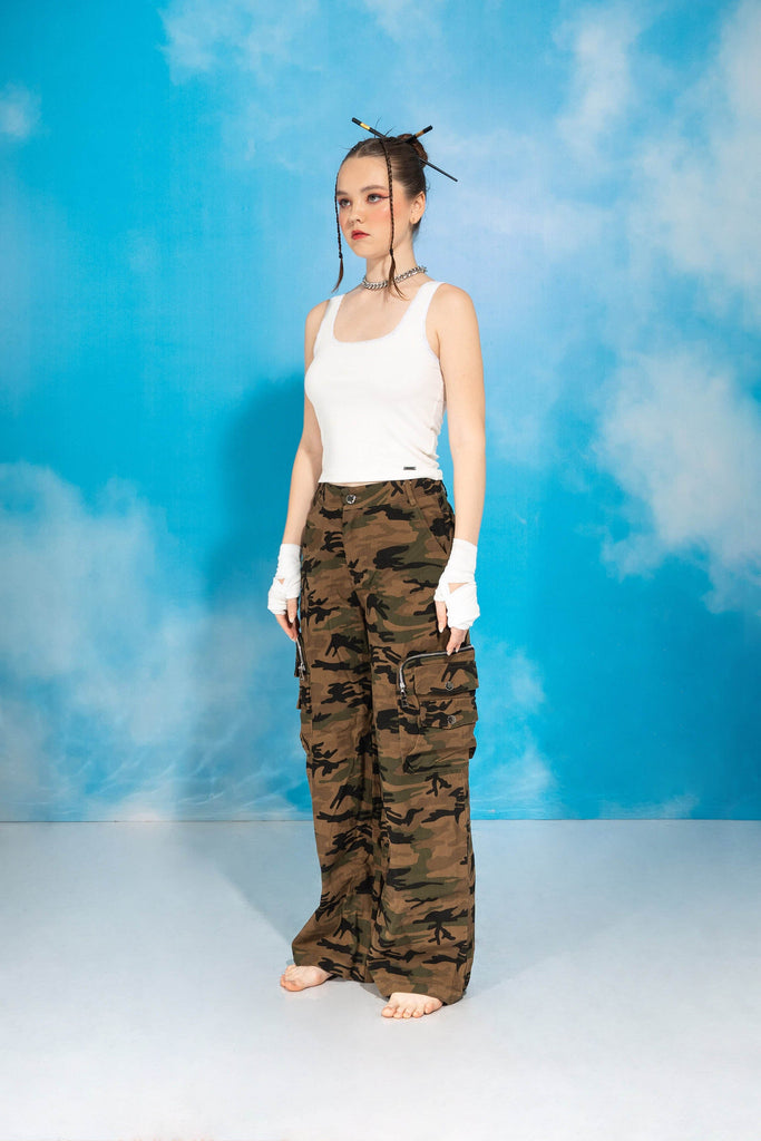 Pantalón Cargo Ant PANTALONES NOW Amarillo S 