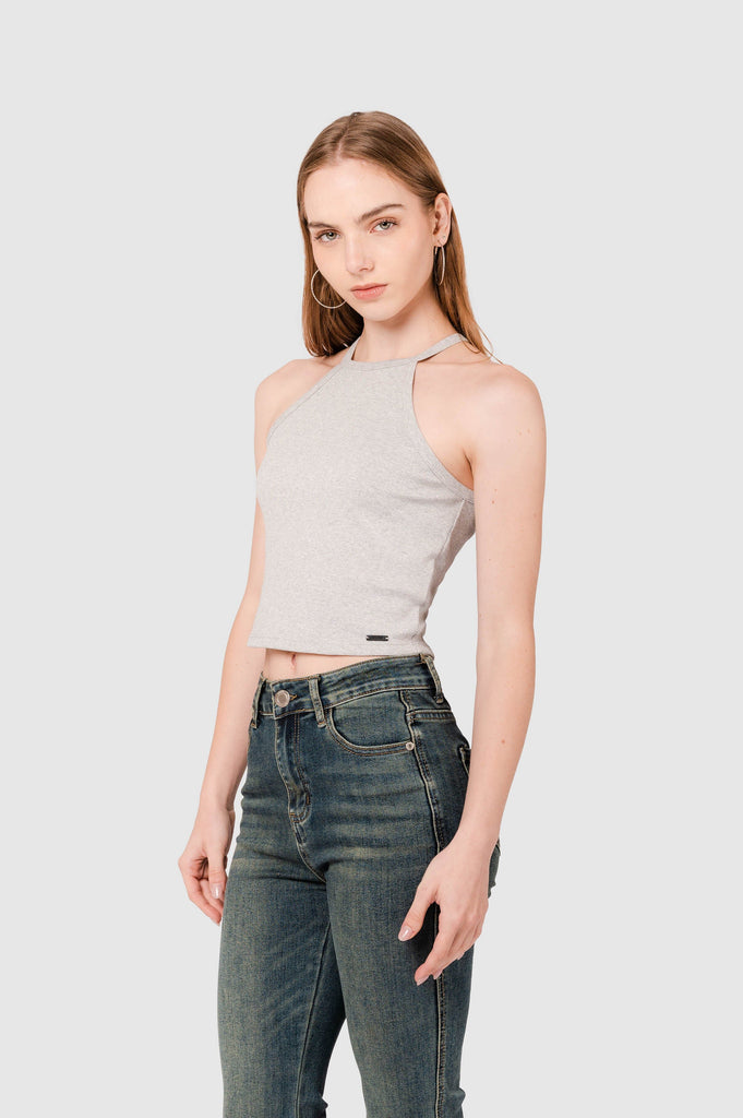 Crop Top Fit Dacota CROPTOPS NOW Gris Claro XS 