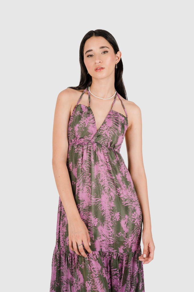 Maxi Vestido Tess VESTIDOS NOW Rosado XS 