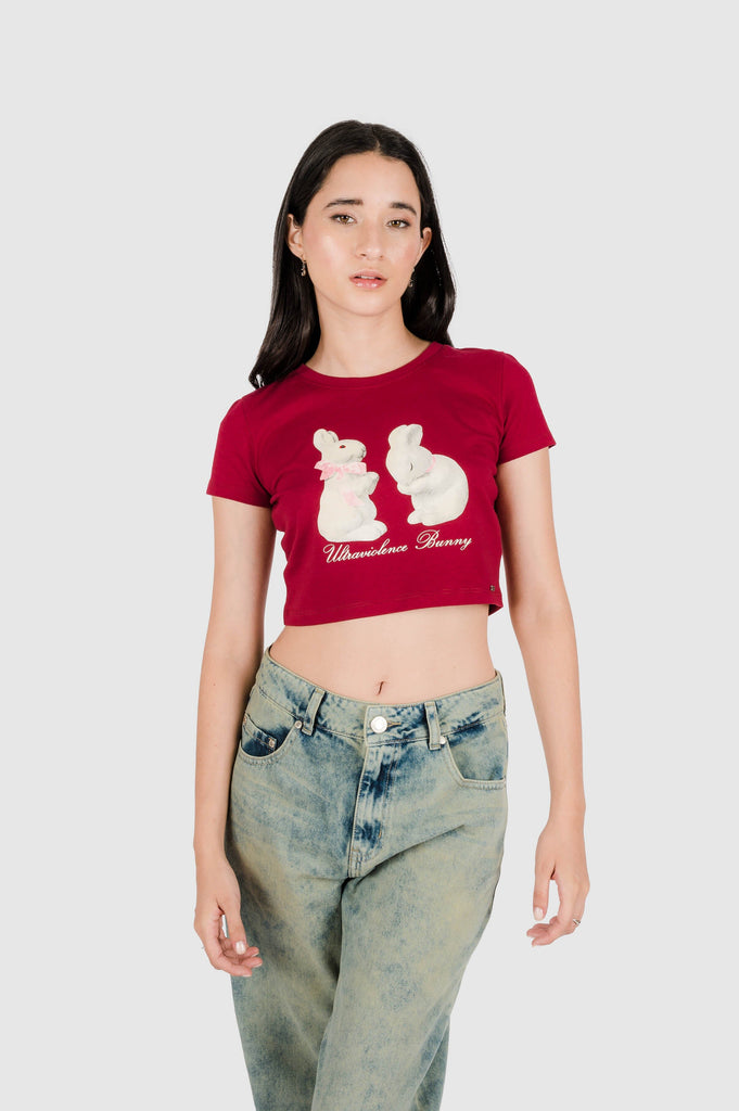 Polo Crop Rops POLOS NOW Guinda XS 