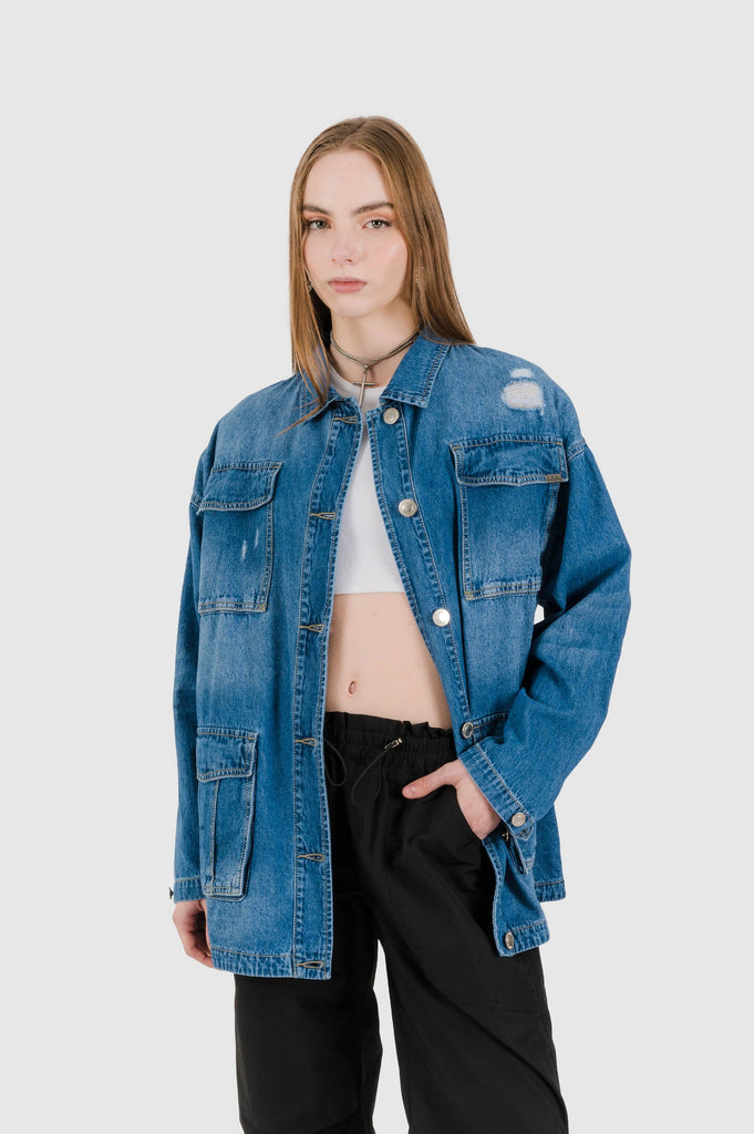 Chaqueta Denim Zane CASACAS NOW Azul XS 