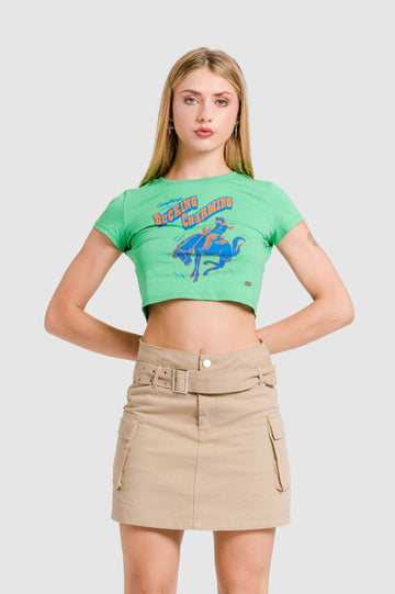 Croptop Bucking CROPTOPS NOW XS Verde 