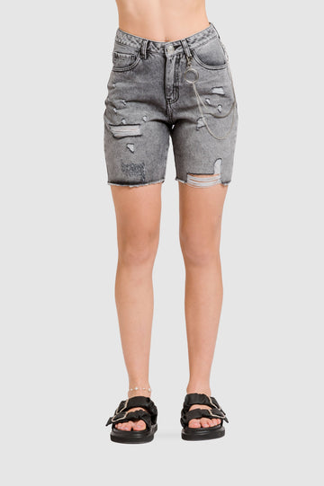 Short Denim Tannis - Grafito SHORTS NOW 