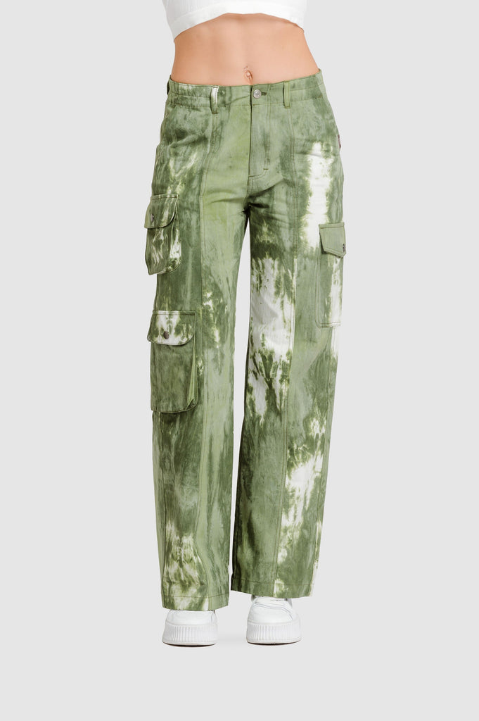 Pantalón Cargo Recto Zepo PANTALONES NOW XS Verde 