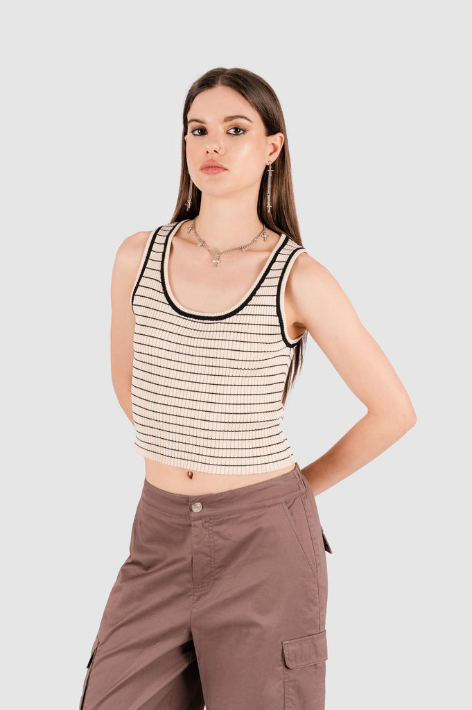 Tank Kurt CROPTOPS NOW Beige S 