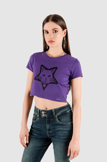 Polo Crop Monie POLOS NOW Morado XS 