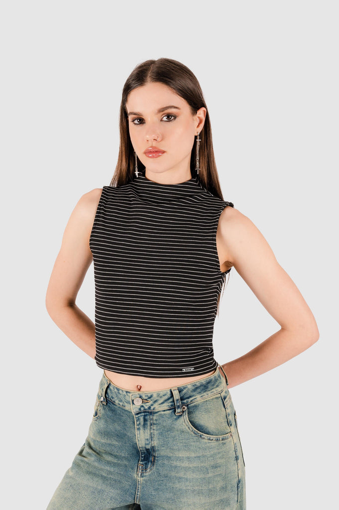 Croptop Luke CROPTOPS NOW Negro XS 