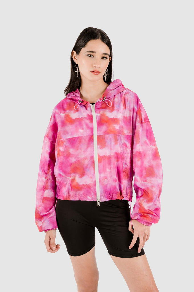 Cortaviento Crop Galaxy CASACAS NOW Fucsia XS 