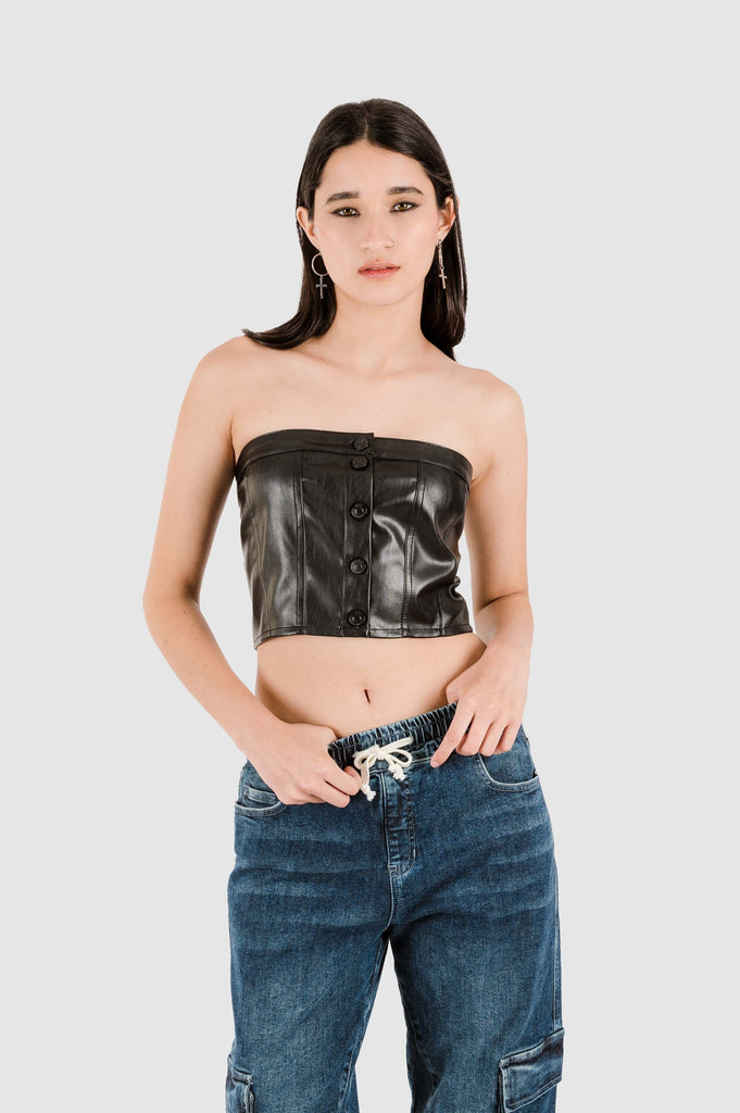 Croptop Molly CROPTOPS NOW Negro S 