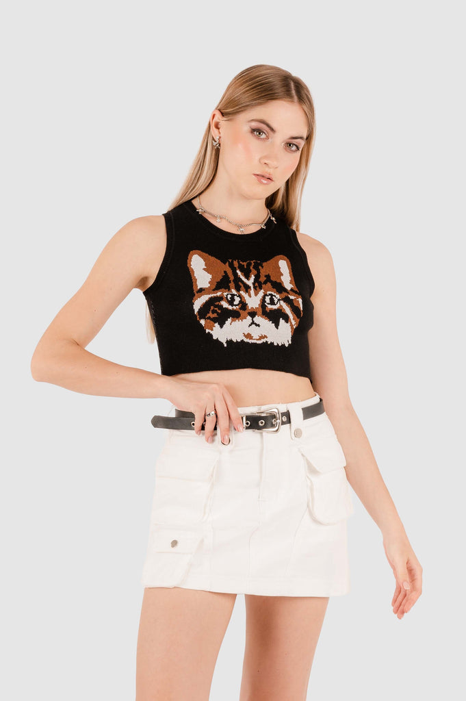 Croptop Cats CROPTOPS NOW Negro XS 