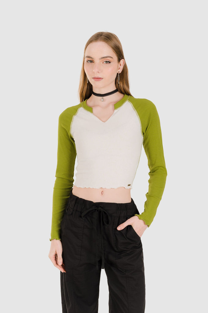 Croptop Malek POLOS NOW Verde S 