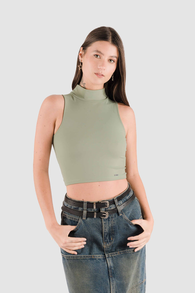 Tank Crop Margo CROPTOPS NOW Verde XS 