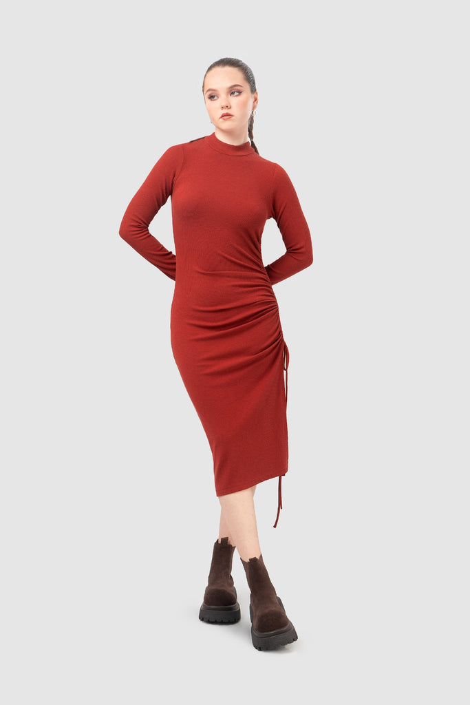 Maxi Vestido Gary VESTIDOS NOW Ocre XS 