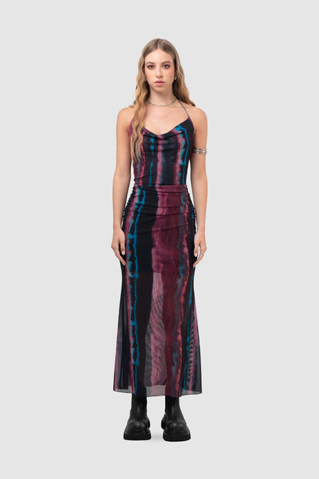 Maxi Vestido Gilba VESTIDOS NOW Morado XS 