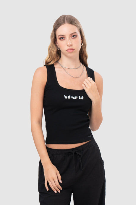 Tannk Slim Fit Eli CROPTOPS NOW Negro XS 