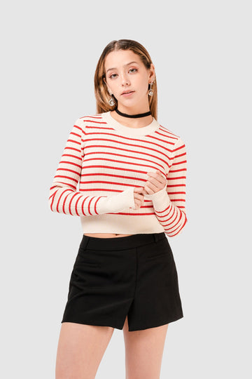 Sweater Fit Ny CHOMPAS NOW Rojo S 