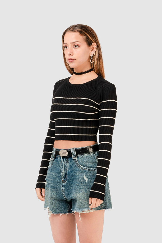 Swater Crop Moly CHOMPAS NOW Negro S 