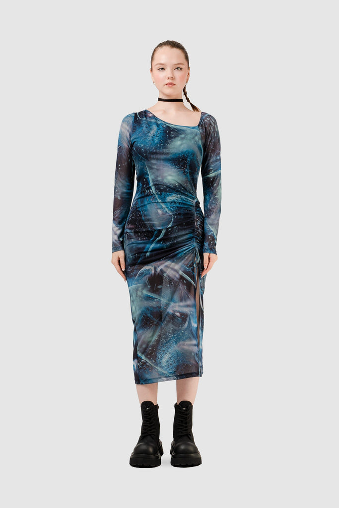 Maxi Vestido Lean VESTIDOS NOW Azul XS 