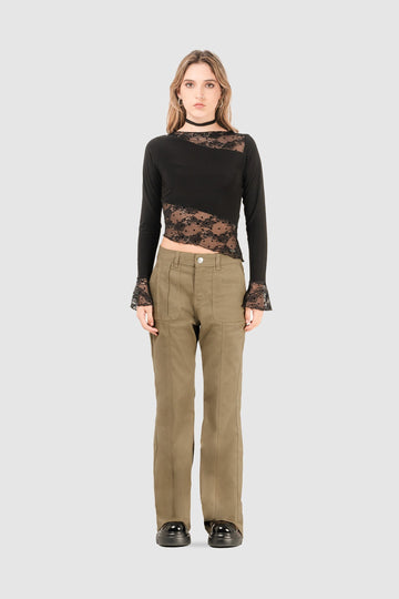 Pantalón Flare Fit Baxter PANTALONES NOW Verde Oscuro 24 