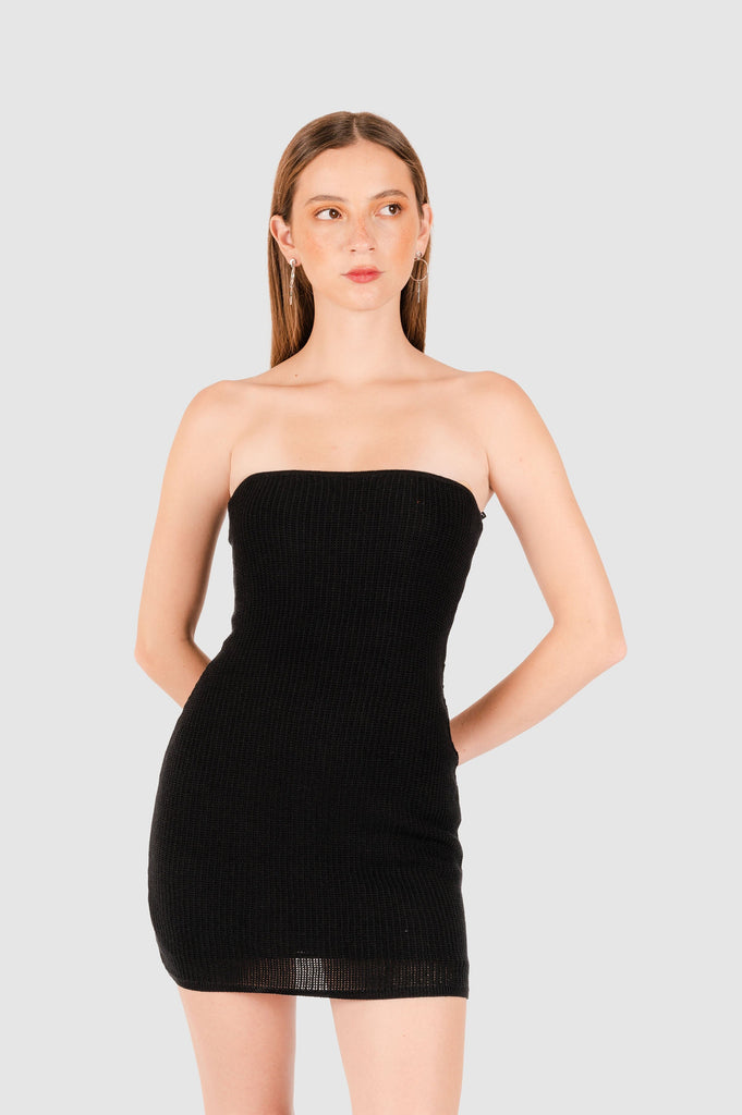 Mini Vestido Parma VESTIDOS NOW Negro XS 