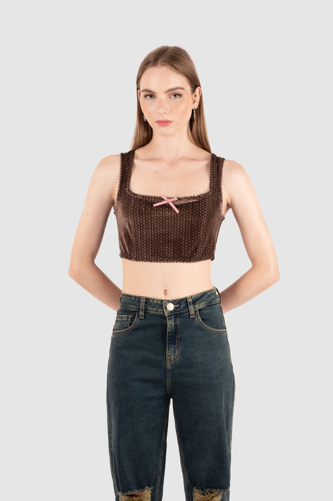 Crop Jinny CROPTOPS NOW XS Marron 