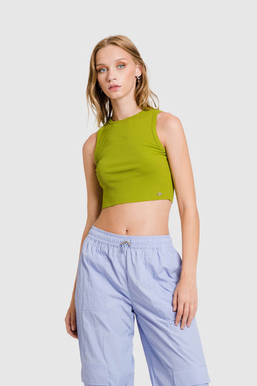 Tank Crop Elhen - Verde CROPTOPS NOW 