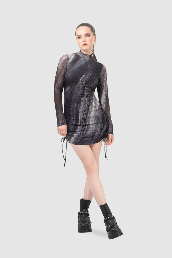 Mini Vestido Oswald VESTIDOS NOW Negro XS 