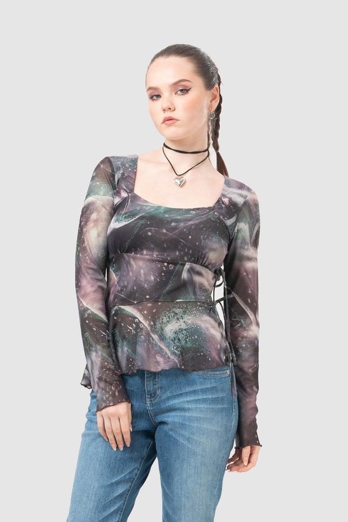 Blusa Slim Fit Sagner BLUSAS NOW Marron Claro XS 