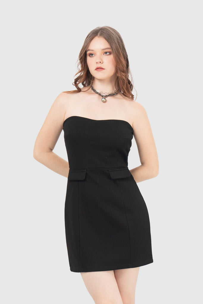 Mini Vestido Gregg VESTIDOS NOW Negro XS 