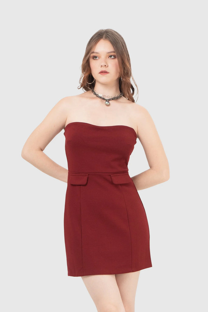 Mini Vestido Gregg VESTIDOS NOW Vino XS 