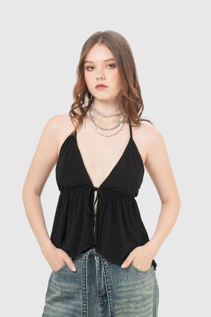 Blusa Regular Fit Rashida BLUSAS NOW Negro XS 