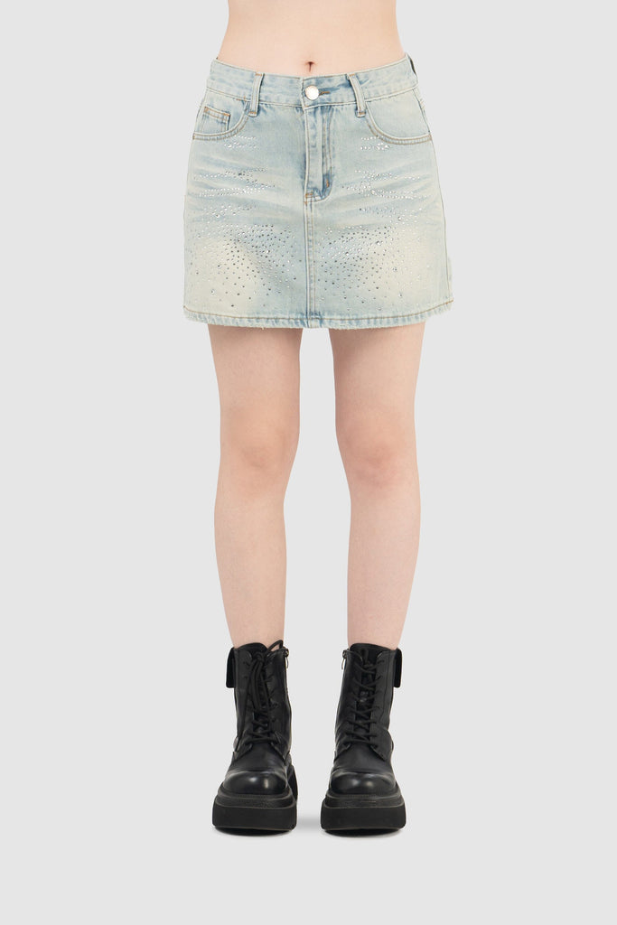 Mini Falda Denim Clarck FALDAS NOW Celeste S 