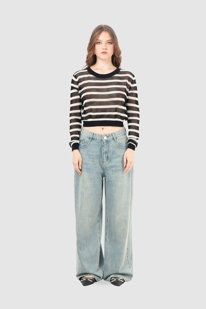 Chompa Croptop Fit Lazy CHOMPAS NOW Negro S 