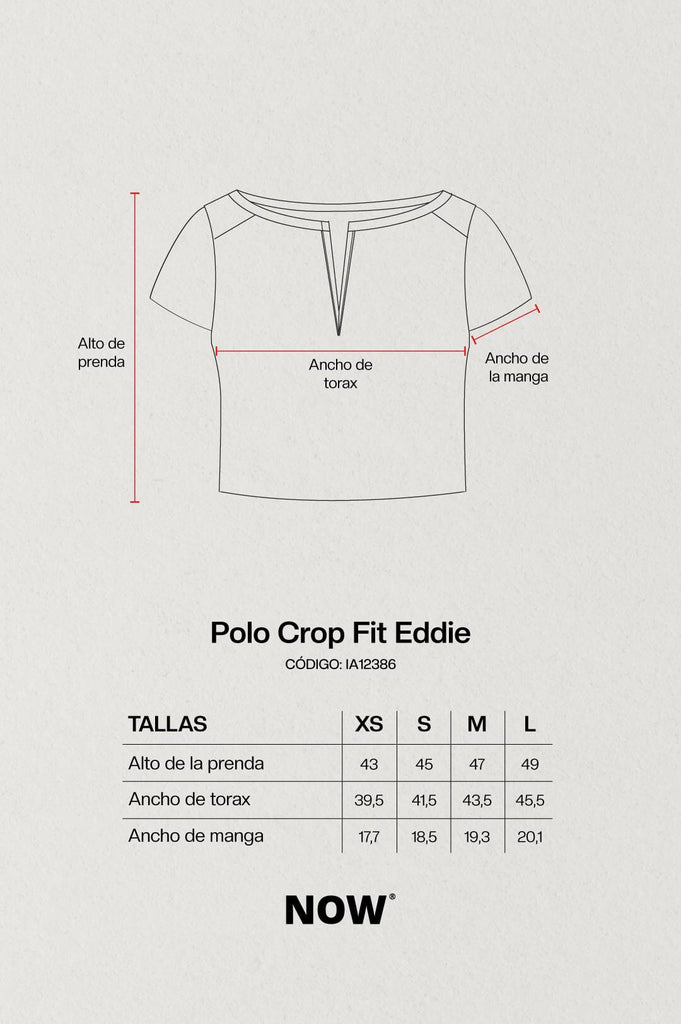 Polo Crop Fit Eddie CROPTOPS NOW 