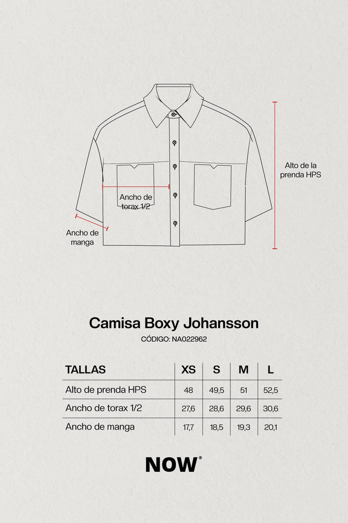 Camisa Boxy Johansson CAMISAS NOW 