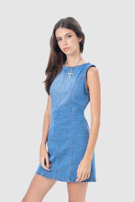 Mini Vestido Kotka VESTIDOS NOW Celeste XS 