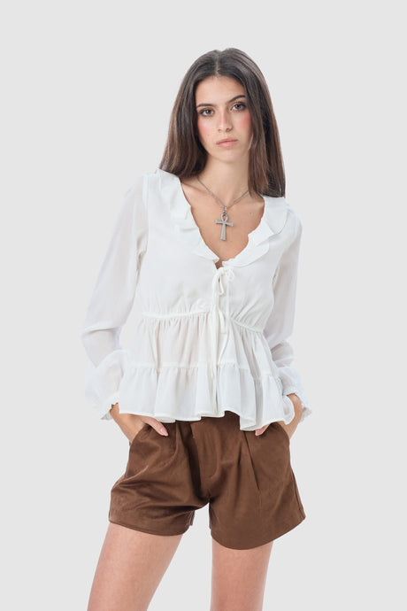 Blusa Regular Fit Apole BLUSAS NOW Perla XS 