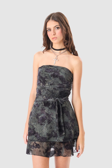 Mini Vestido Ginevra VESTIDOS NOW Negro XS 