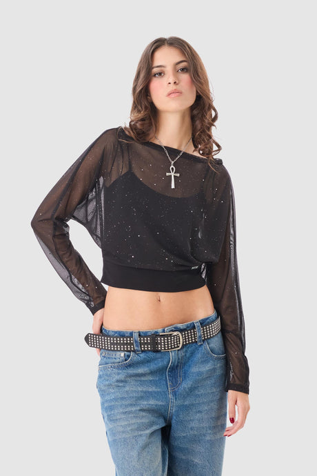 Blusa Regularr Fit Blit BLUSAS NOW Negro XS 